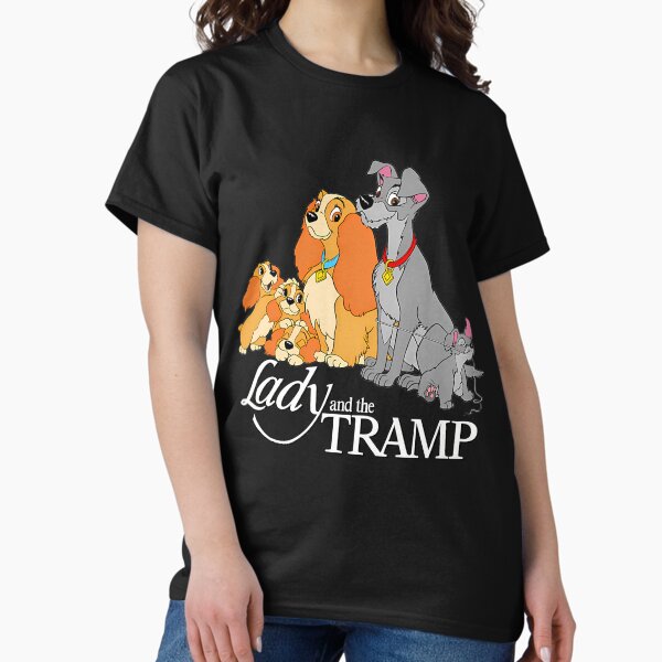 Lady And The Tramp Romantic Couple Movies Spaghetti Dogs Cartoon T-Shirt