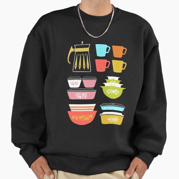 Pyrex Pretties - Vintage Glass Kitchenware Sweatshirt