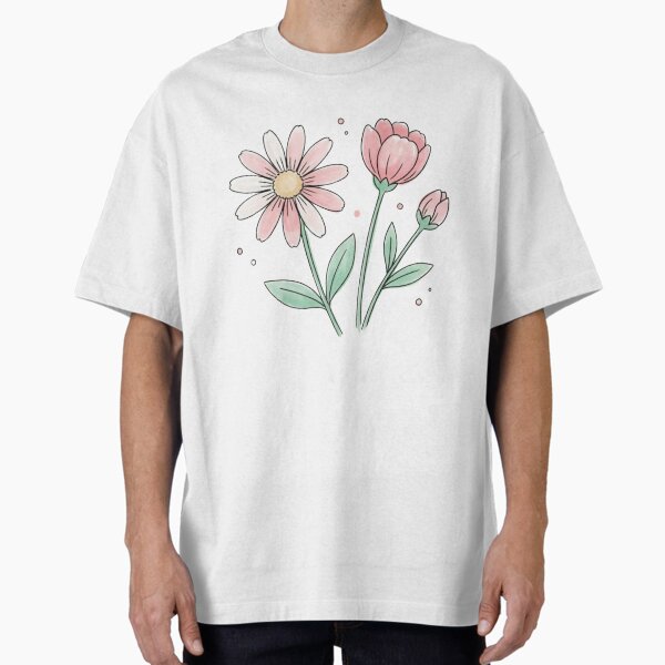 Delicate Spring Flowers in Pastel Colors T-Shirt
