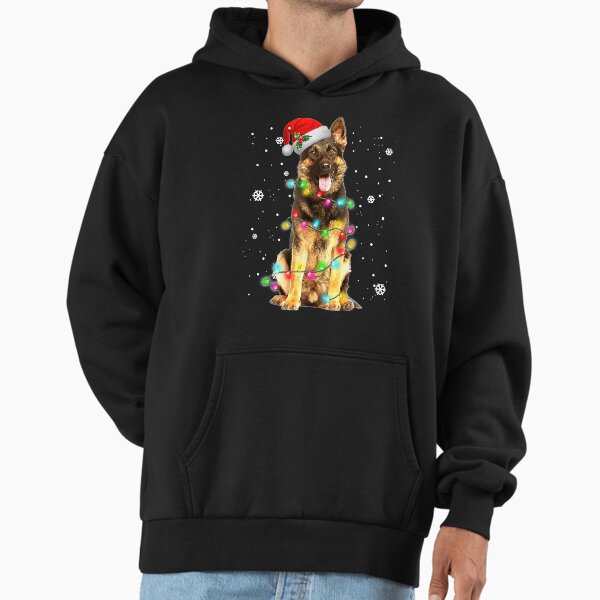 German Shepherd Dog Tree Christmas Sweater Xmas Dogs Hoodie