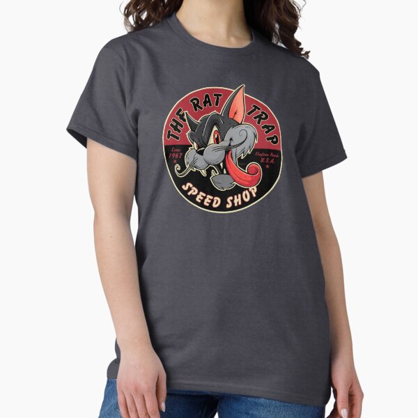 Vintage Rockabilly Hot Rod Cat T-Shirt
