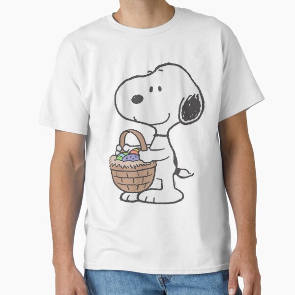 Peanuts Snoopy Easter Basket With Eggs T-Shirt