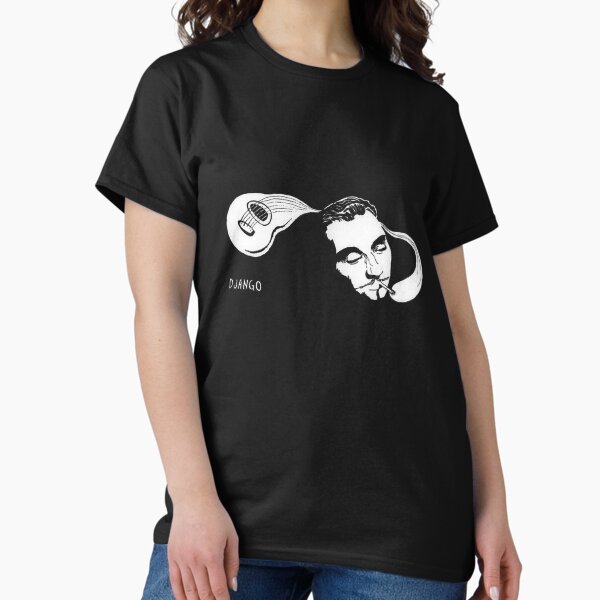 Django Reinhardt Gypsy Jazz Guitarist Smoke Guitar T-Shirt T-Shirt