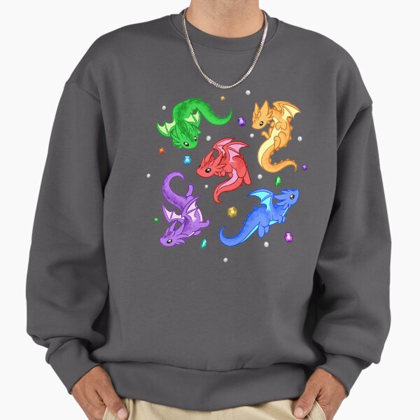 Gem Dragon Pattern Sweatshirt