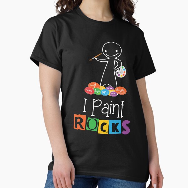 I Paint Rocks Artistic T-Shirt Funny Art Shirt T-Shirt