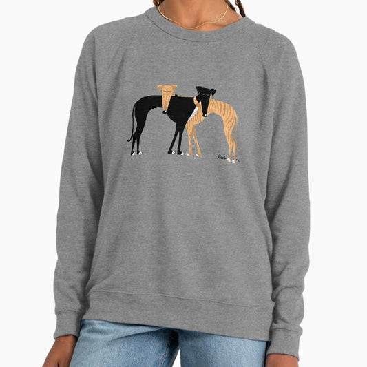 Head Rest Brindle Hound: Lightweight Sweatshirt