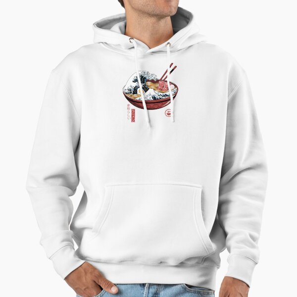 Great Ramen Wave White Hoodie