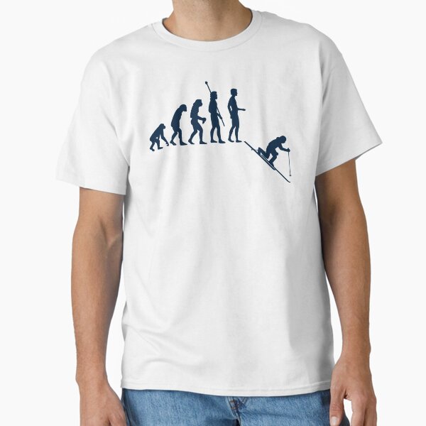 Evolution of Telemark Skiing T-Shirt