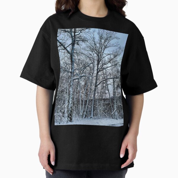 Snow Covered Trees – Quiet Winter Forest Landscape Photography T-Shirt