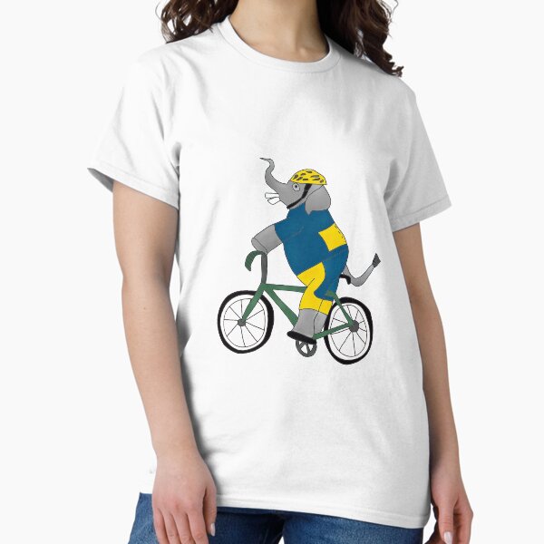 Cyclist Elephant T-Shirt