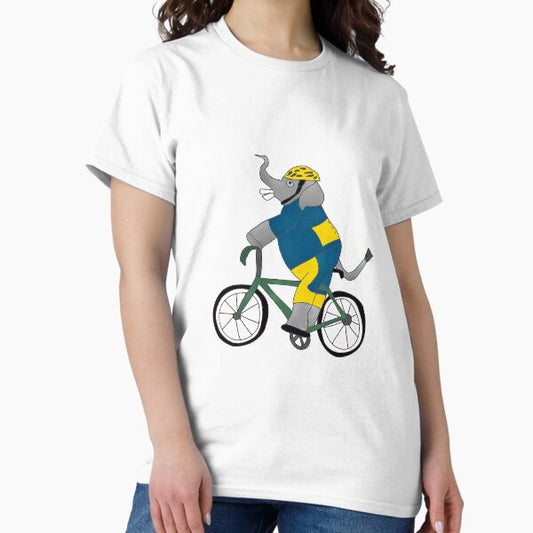Cyclist Elephant T-Shirt