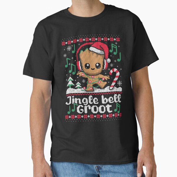 Jingle bell Groot ugly christmas sweater T-Shirt