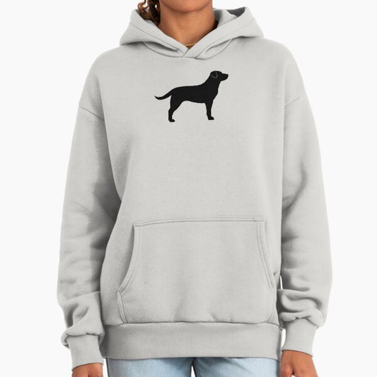 Black Labrador Retriever Silhouette(s) Hoodie