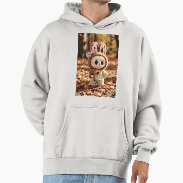 Autumn Forest Walk – Cute Brown Labubu Adventure Hoodie