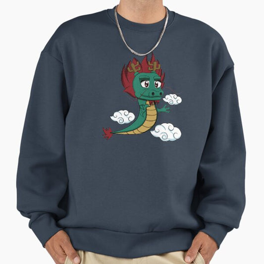Legendary Animals, Kawaii Anime Chibi Japanese Dragon Red Hair Sweatshirt
