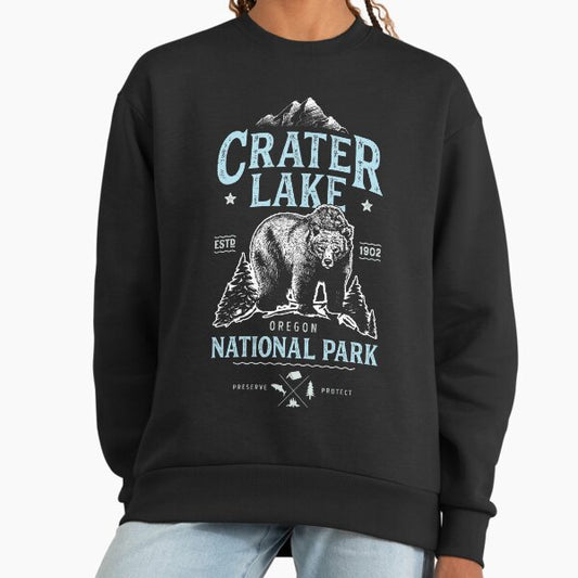 Crater Lake National Park T Shirt Oregon Bear Vintage Tee Sweatshirt