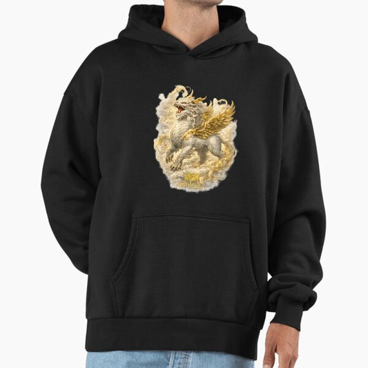 Pixiu Chinese Mythical Wealth Guardian Hoodie