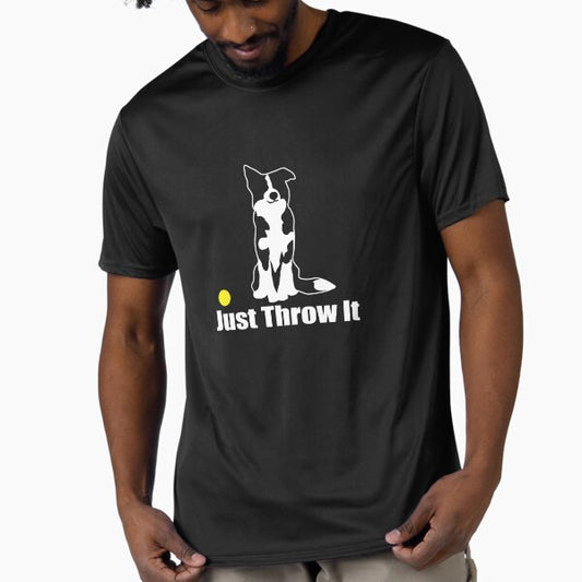 Just Throw It Border Collie Dog | NickerStickers® on Redbubble Active T-Shirt