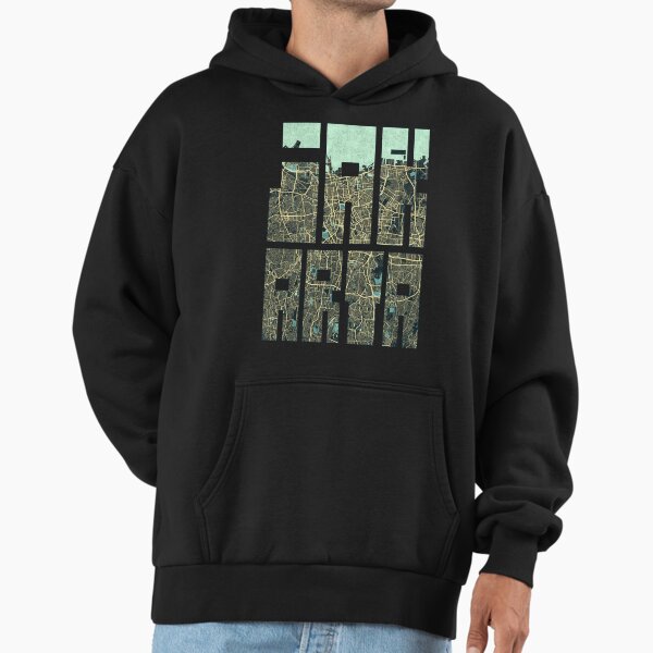 Jakarta City Map of Indonesia - Summer Hoodie