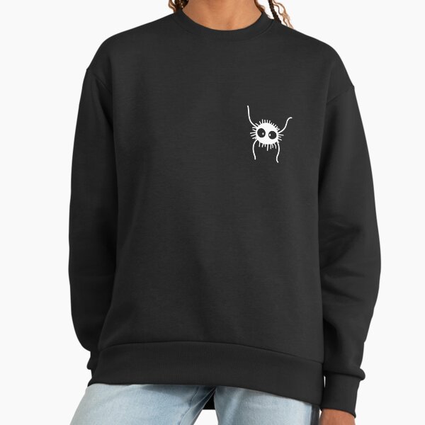 Soot Sprite of Spirited Away with Japanese Kanji Studio Ghibli Inspired Sweatshirt
