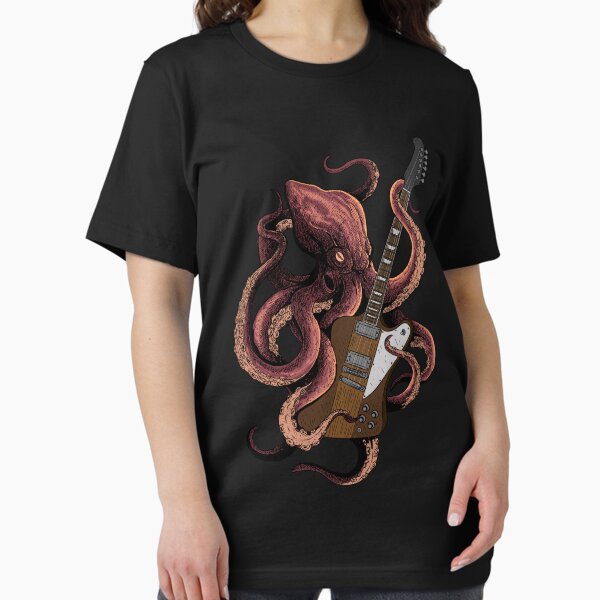 Octopus playing Guitar T-Shirt