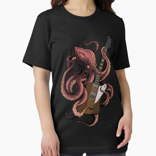 Octopus playing Guitar T-Shirt