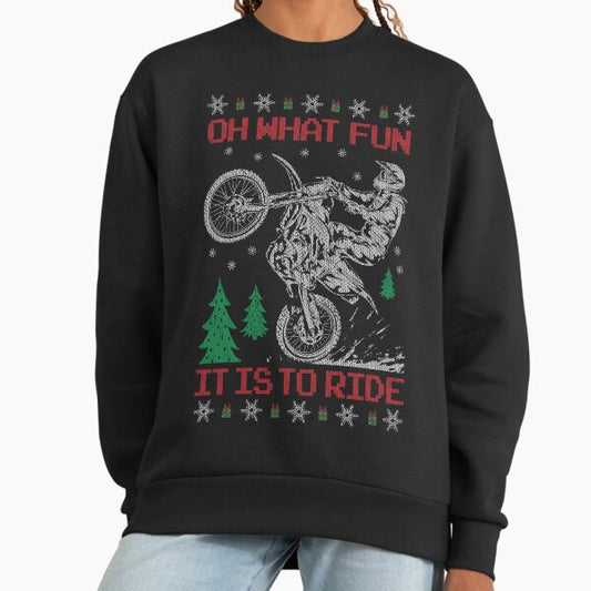 Dirt Bike Ugly Christmas Sweatshirt