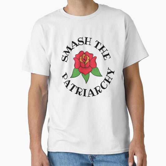 Smash the Patriarchy Feminist Flower T-Shirt