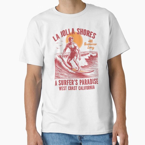 Surfing La Jolla Shores Surfers Paradise San Diego County California T-Shirt