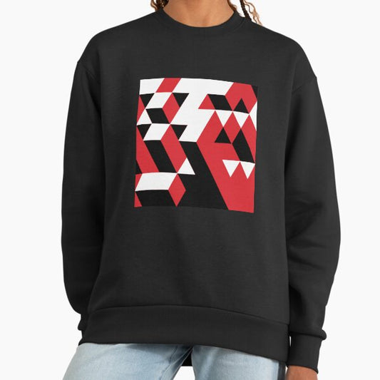 PATTERN VICE TREND CUBE RED BLACK WHITE N.5 Sweatshirt