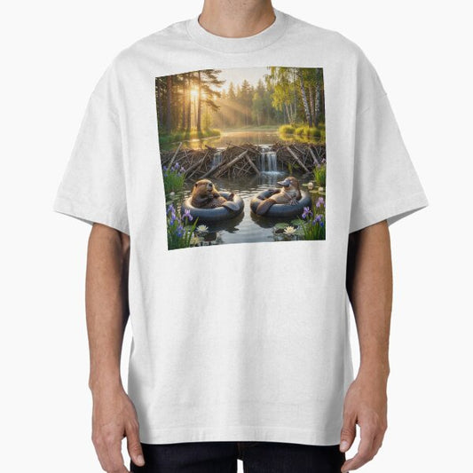 Beaver Visits With Platypus Friend From Down Under T-Shirt