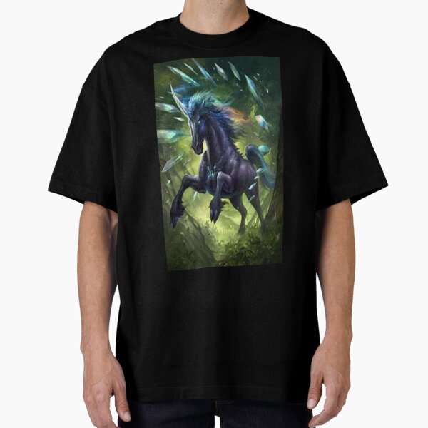 Fantasy Animals - The Legendary Black Unicorn T-Shirt