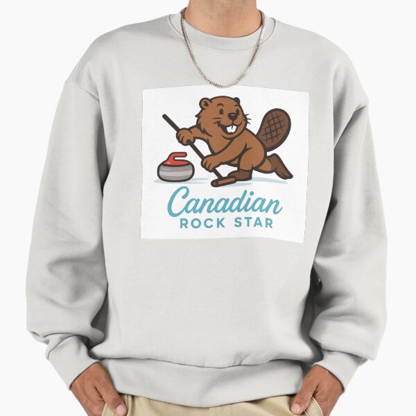 Canadian Rock Star Beaver Curling Sweatshirt