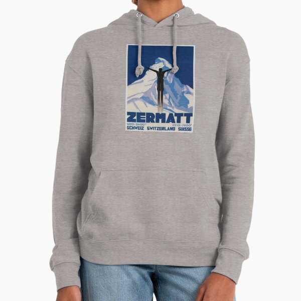 Vintage Zermatt Switzerland Travel Hoodie