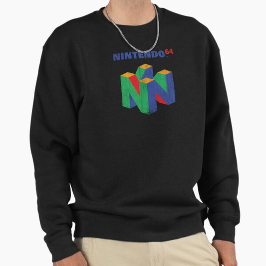 Nintendo 64 Classic Retro Vintage Logo Sweatshirt