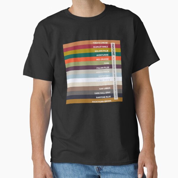 New York Fashion Week palette, Autumn Winter 2024-25 - 15 colors with color names T-Shirt
