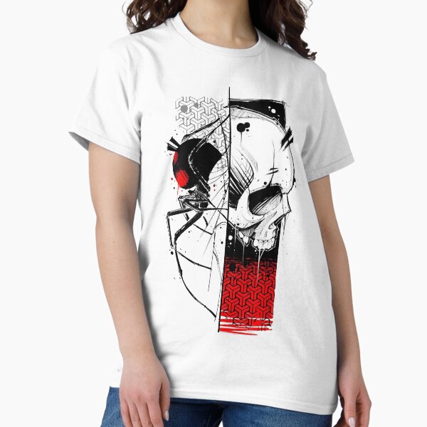Cyberpunk Skull Spider Urban Goth Style T-Shirt