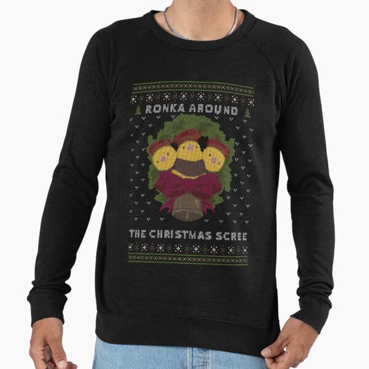 Ronka Around Ugly Christmas Sweater - XIV Lightweight Sweatshirt