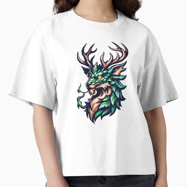 Dragon Stag Mystic – animal fusion T-Shirt