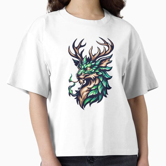 Dragon Stag Mystic – animal fusion T-Shirt