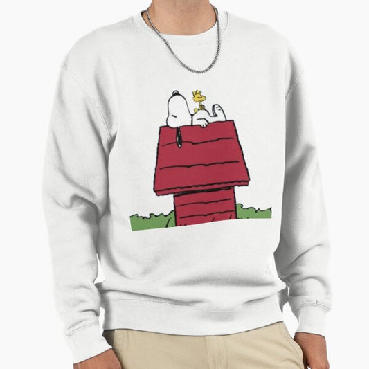 Snoopy & Woodstock – Chill on the Doghouse Roof Sweatshirt