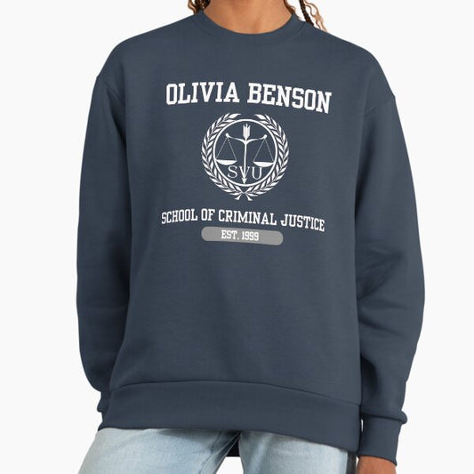 Olivia Benson School of Criminal Justice University Print Sweatshirt