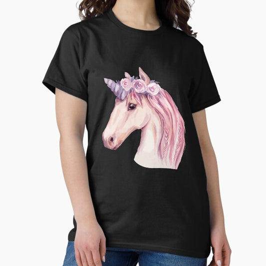 Watercolor Pink Unicorns T-Shirt