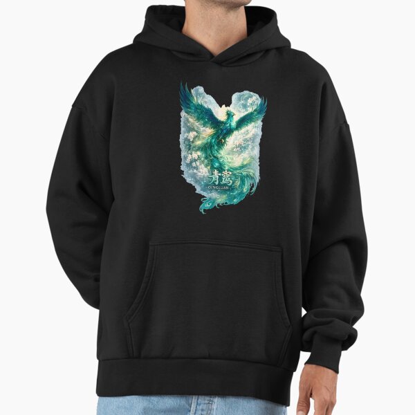 Qingluan Mythical Phoenix Bird Chinese Mythology Hoodie