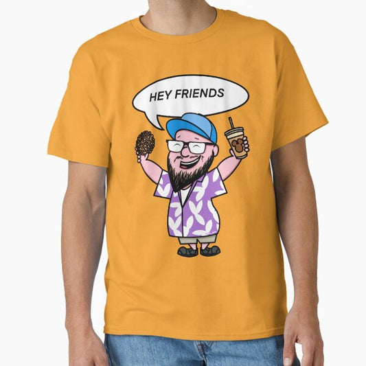 Paging Mr Morrow Theme Park Vlogger - Hey Friends T-Shirt