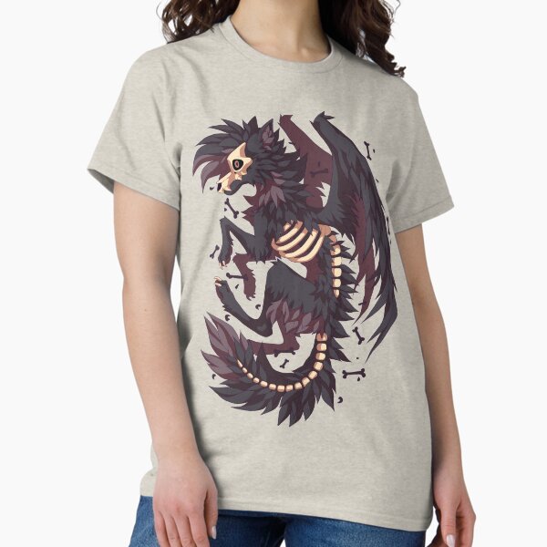 Skeleton Wolf Original Furry Art T-Shirt
