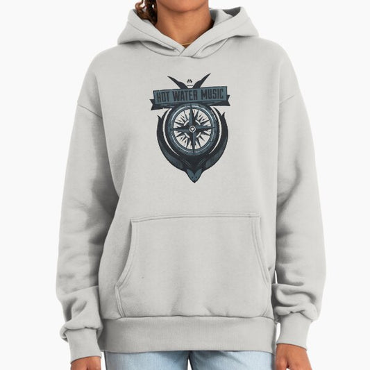 Hot Water Music Merch Compass Hoodie