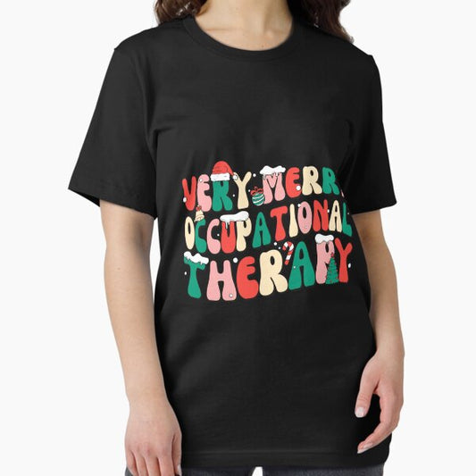 Christmas Very Merry Occupational Therapy OT Xmas Cool Gift T-Shirt