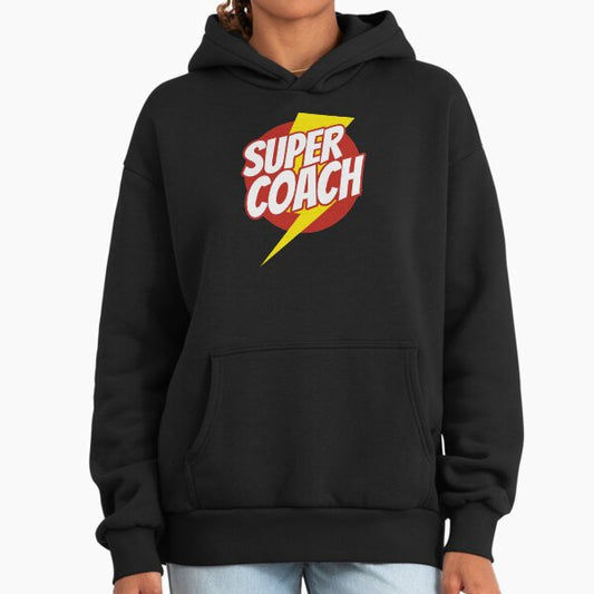 Super Coach - Funny Coaching Superhero - Lightning Edition Hoodie