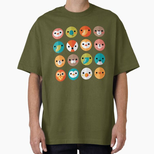 Smiley Faces - Cute Animal Faces T-Shirt